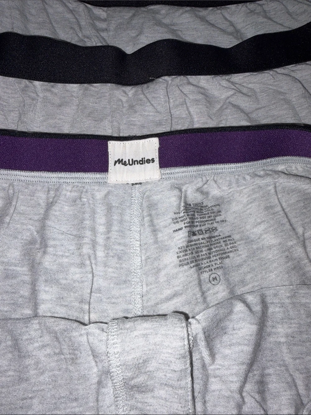 MeUndies Grey Boxers with Black Waistband - 4 Pack